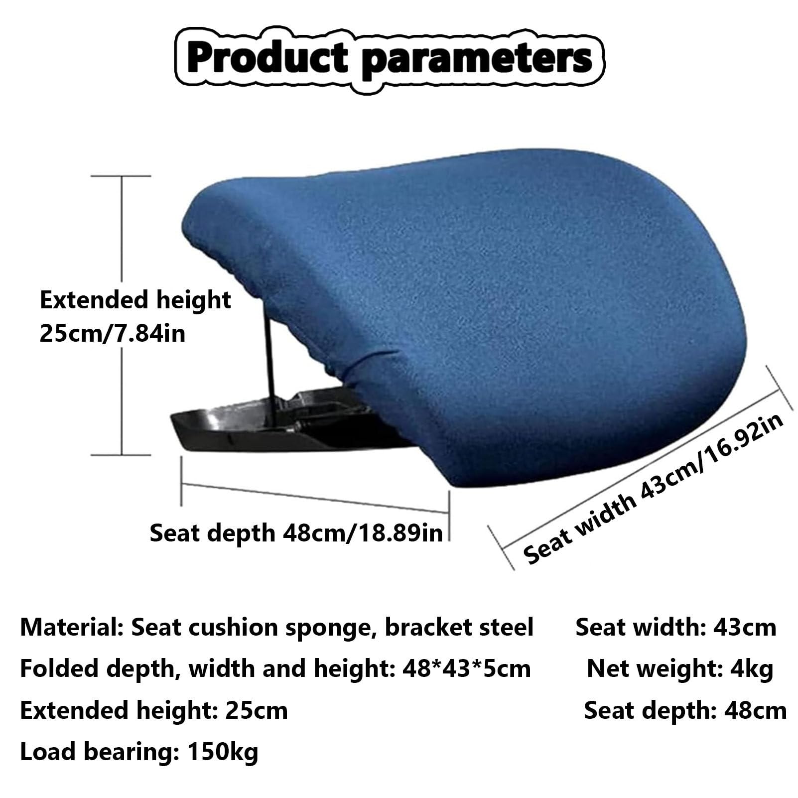 Cojín Elevador de sofá, cojín de Asiento, Ayuda para levantarse, cojín de Asistencia para Levantar el Asiento, Silla elevadora portátil para Personas Mayores y discapacitadas, soporta hasta