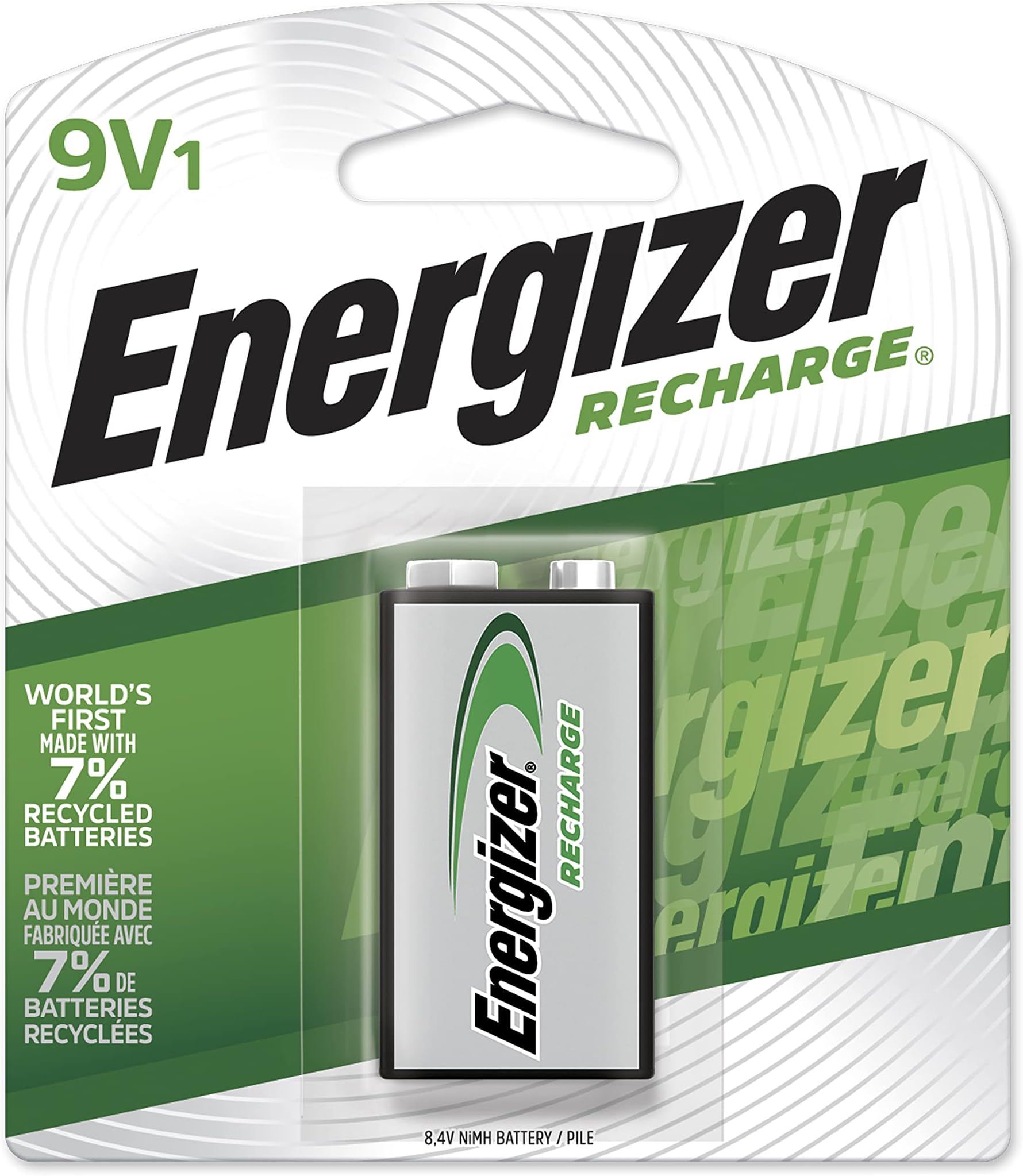 Energizer NH22BP ACCU 9-Volt Rechargeable Battery