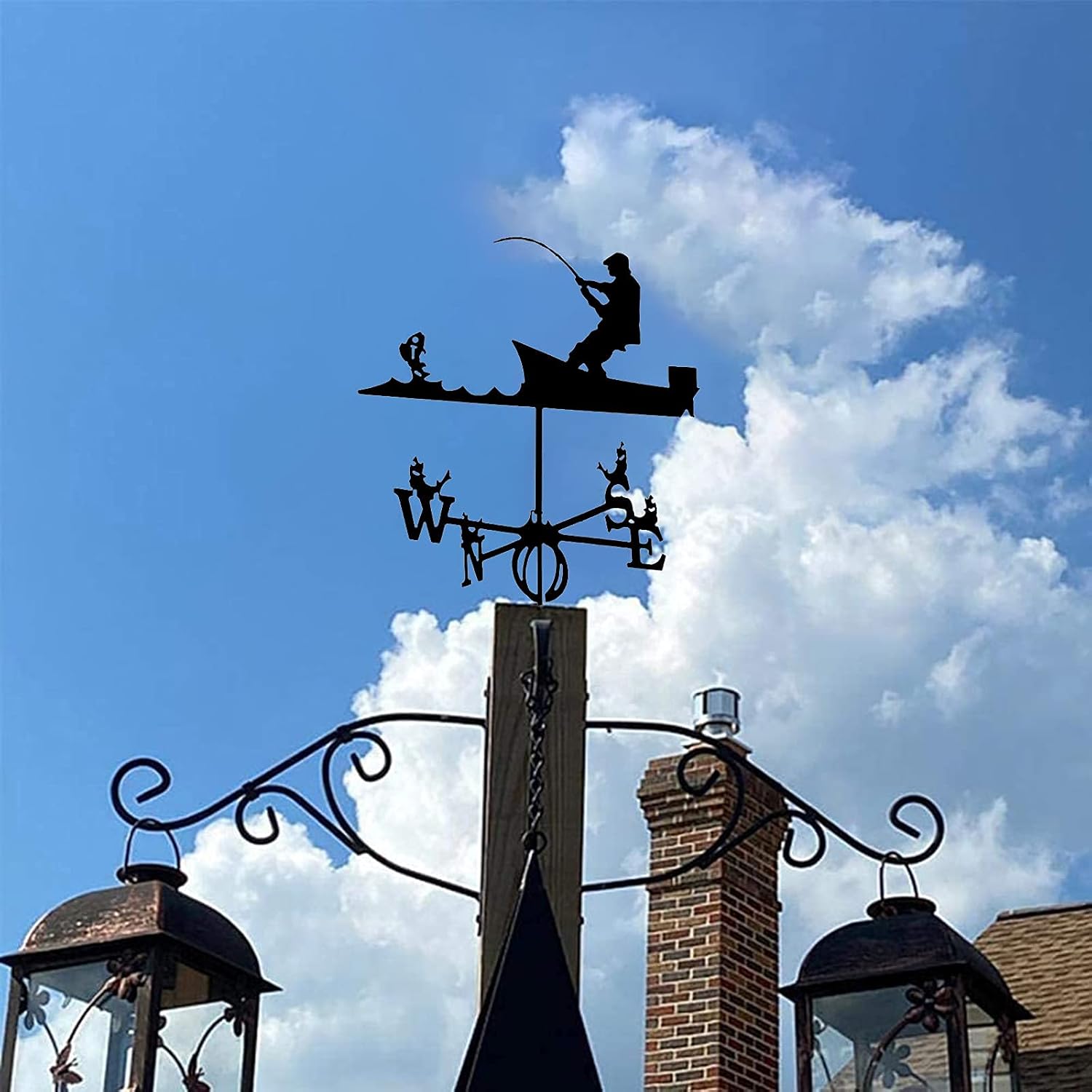 Weathervane Weathervane ルーフマウント ウェザーベーン ウェザーベーン レトロ ステンレススチール ホームデ