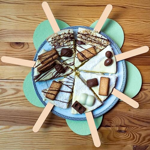 Miniatura 6 de 1800 palitos de paletas de 6 pulgadas, palitos de helado, palitos de manualidades jumbo, palos de madera natural de primera calidad, ideales para