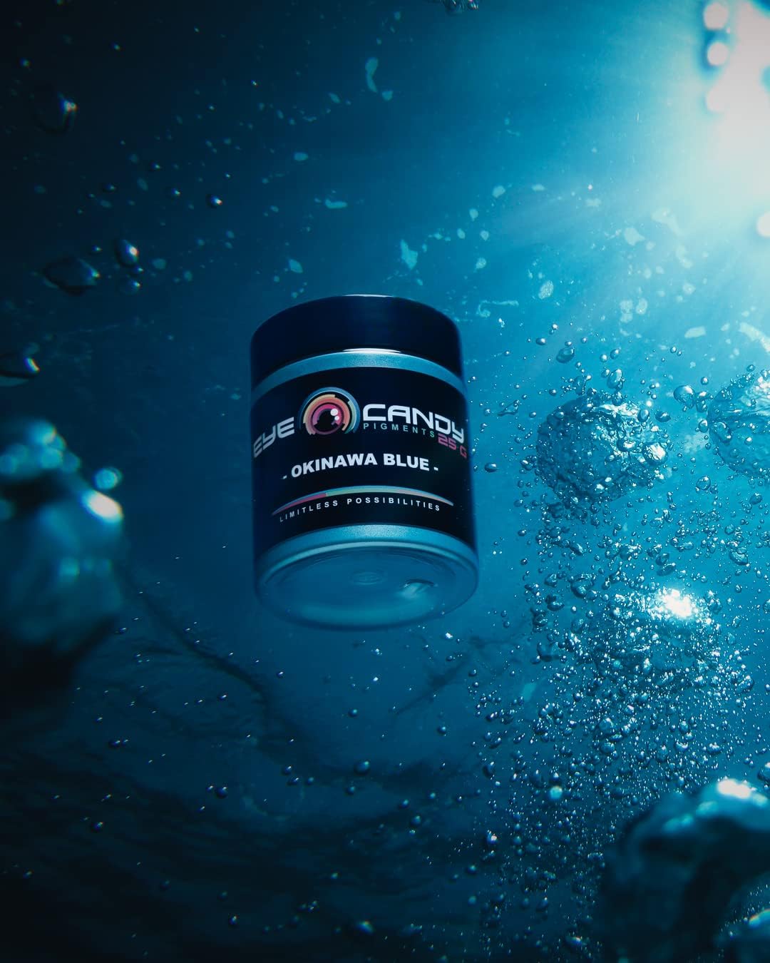 Eye Candy Pigments Premium Blue Mica Powder - Okinawa Blue (50gr) - for Epoxy, Resin, Soap, Paint, Woodworking, Acrylic Pouring, Bath Bombs, Fishing Lures - DIY Arts and Crafts Additive - Image 6