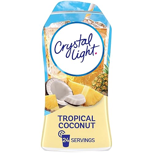Crystal Light Potenciador de agua líquido sin azúcar sin calorías coco tropical botella de 162 fl oz