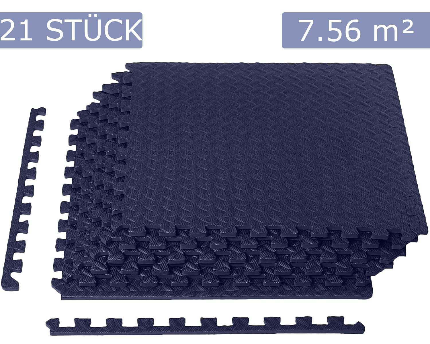 Tectake Set Van 24 Beschermingsmatten - Blauw Tectake Set Van 24 Beschermingsmatten - Blauw