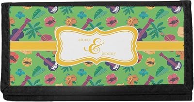Luau Party Canvas Checkbook Cover (Personalized)