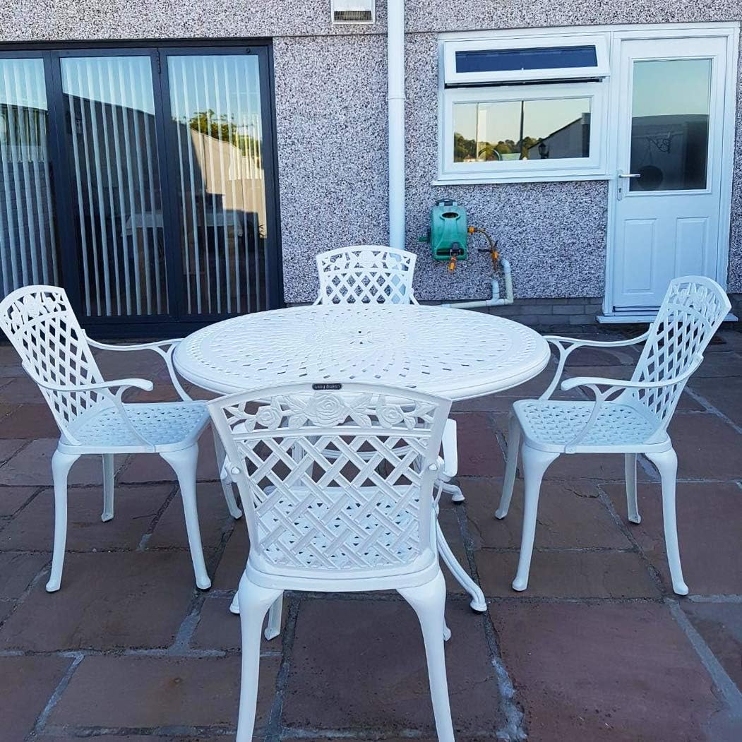 Buy Lazy Susan Furniture Alice 120 cm Round 4 Seater Cast Aluminium