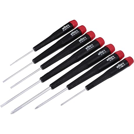 Wiha 26197 7 Piece Precision Slotted and Phillips Screwdriver Set