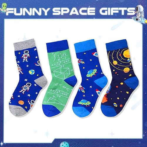 Miniatura 4 de HAPPYPOP Gifts Kids - Space Socks, Astronaut Planet Math Socks, Astronomy Gifts for Boys