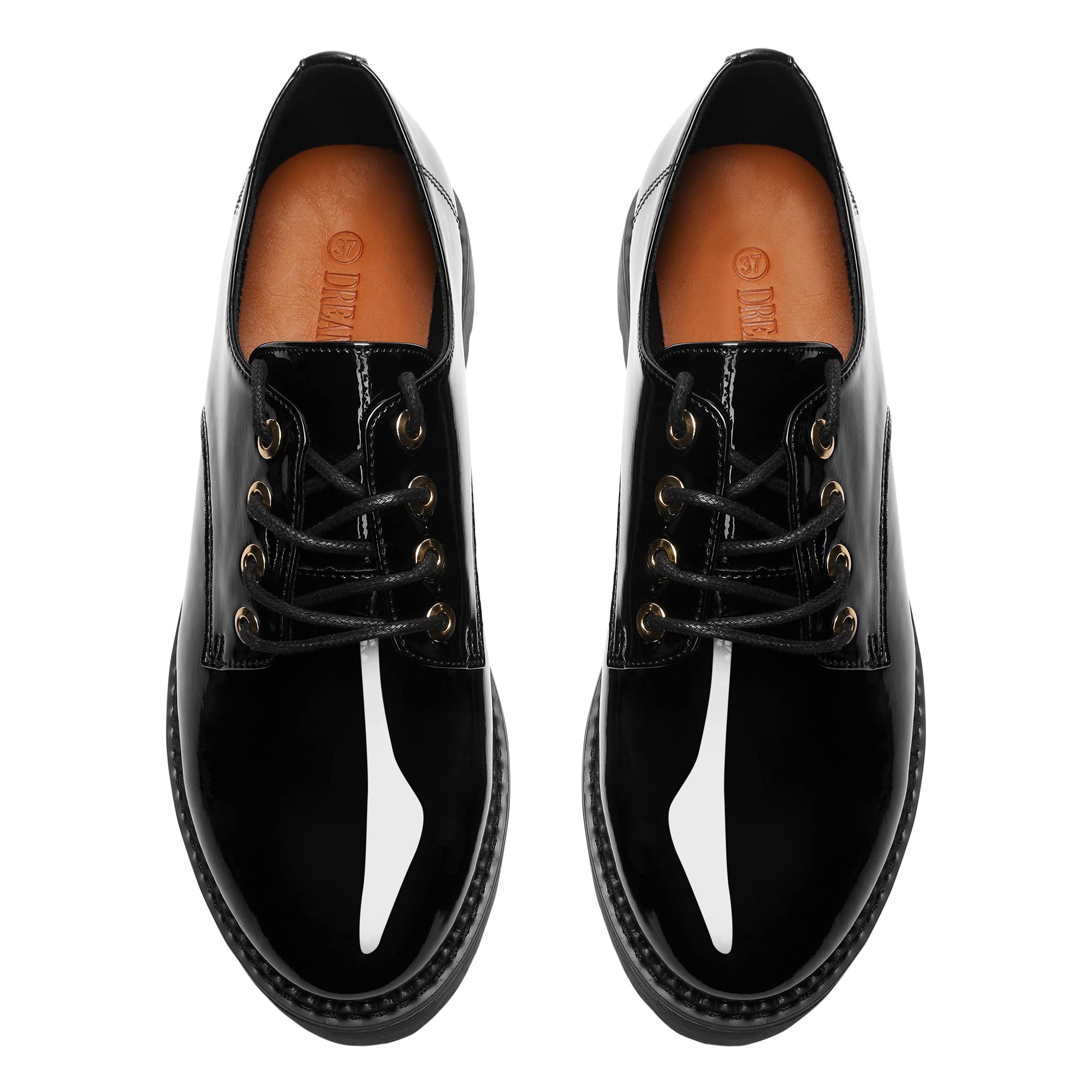 DREAM PAIRS Oxford Zapatos de Cordones Mujer Zapatos Planos Mujer