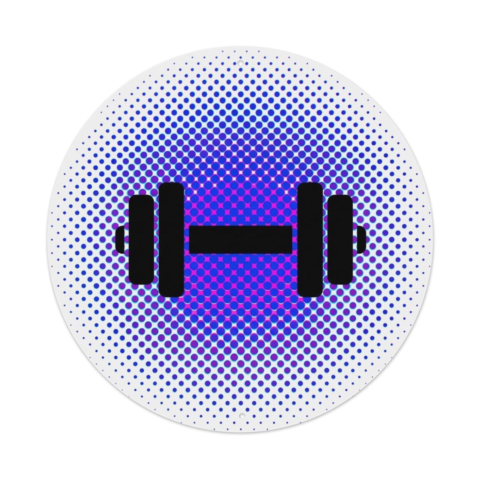 Fyrn Style Metal Tin Sign Gym Fitness Workout Motivation Exercise Weights Iron