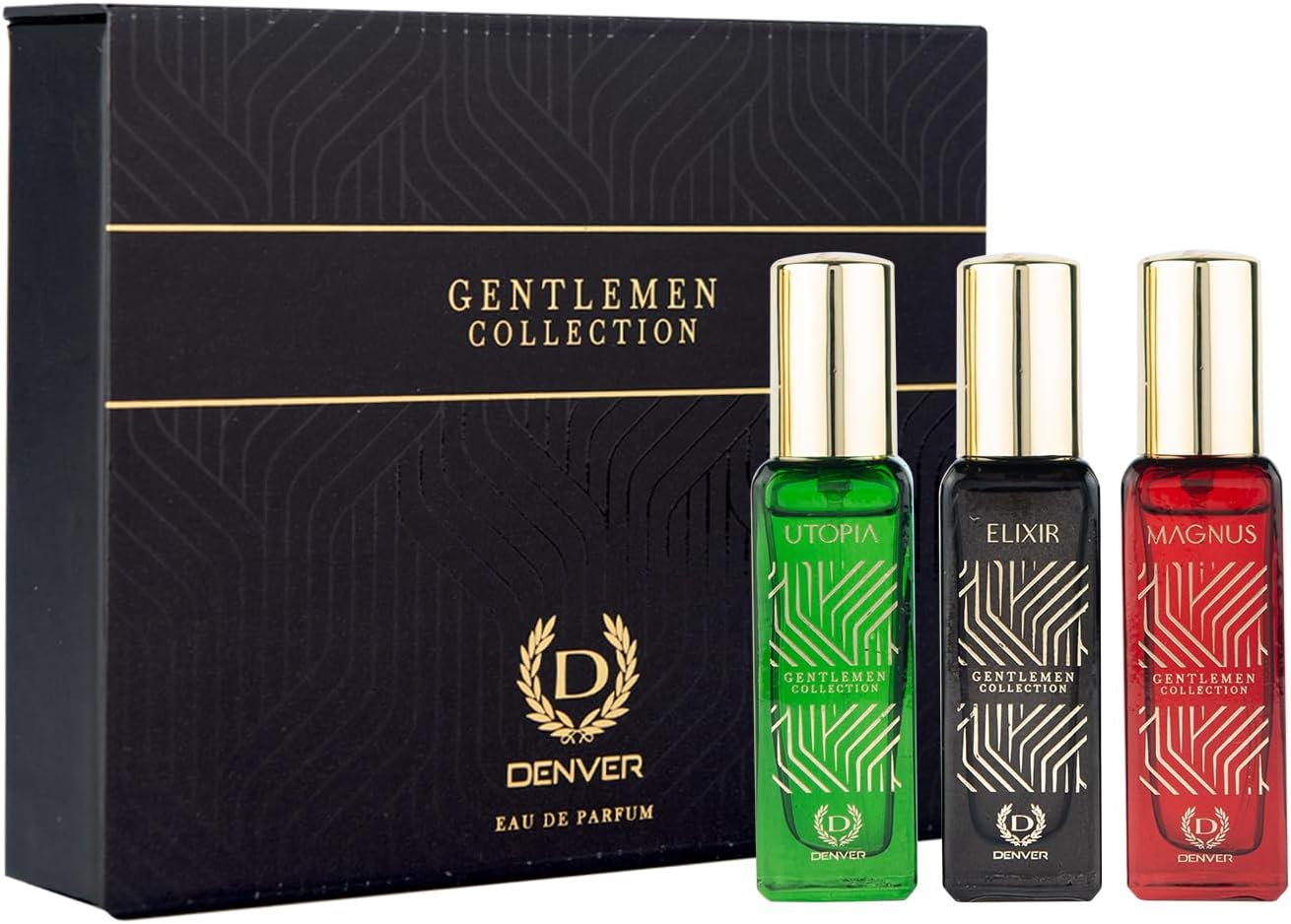 DENVER Gentlemen Collection EDP Perfume Gift Pack For Men (20 ml x 3) - 60 ml (For Men)