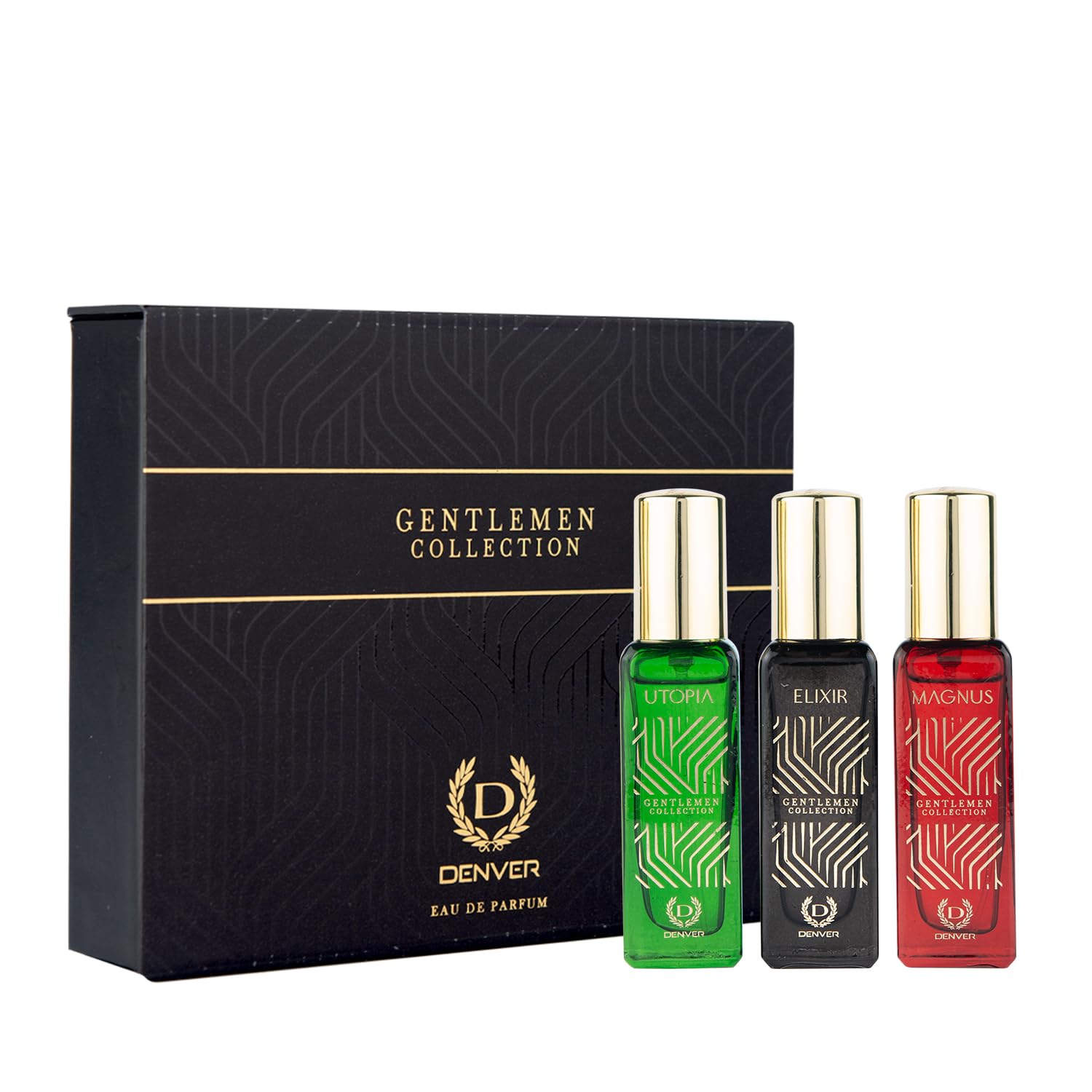 DENVER Gentlemen Collection EDP Perfume Gift Pack For Men (20 ml x 3) - 60 ml (For Men)