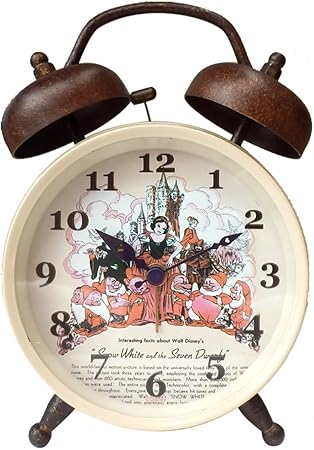 Amazon Co Jp ディズニー 置時計 白雪姫オールスター Dshf404r ホーム キッチン