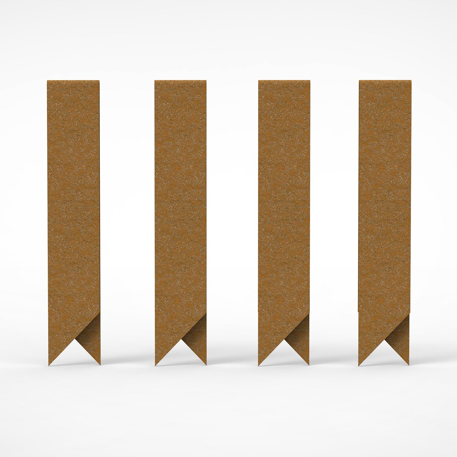 Photo 1 of MerxCompro Corten Steel Landscape Edging Connector for 6" & 8" Edging