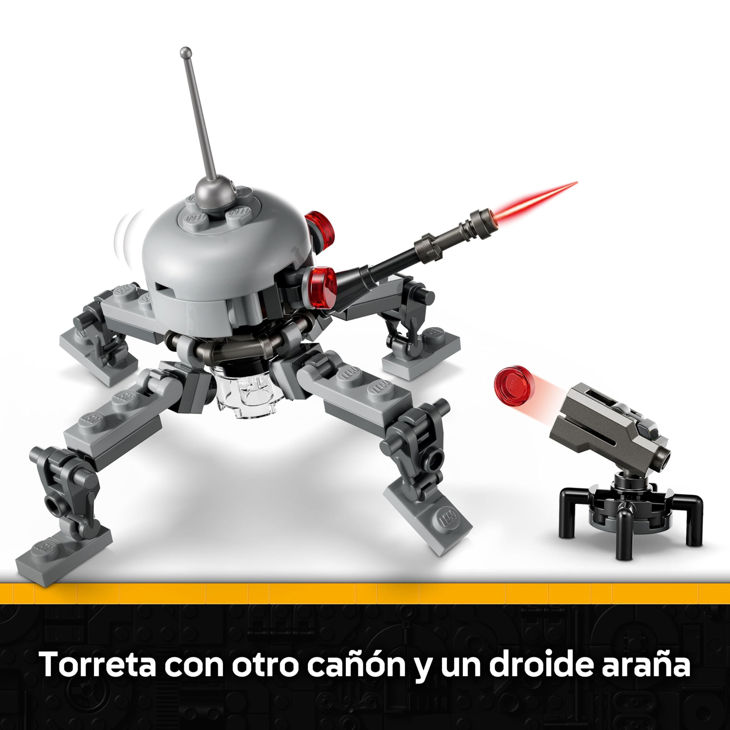 LEGO Star Wars 75431 Pack de Combate: Soldados Clon del 327 Cuerpo Estelar - Juguete de Colección con 4 Minifiguras, 3 Droides y AT-RT - Regalo para Niños de 7+ Años Fans de La Venganza de los Sith