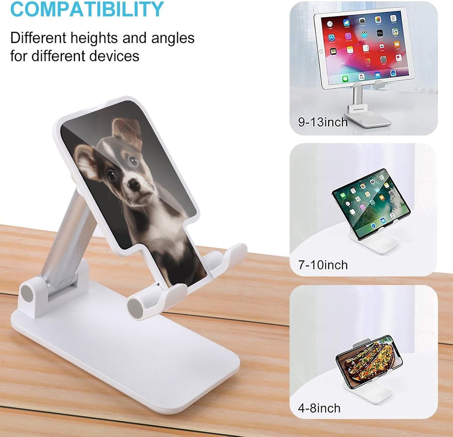 Cute Dog Foldable Phone Stand for Desk Taller Stand image 3