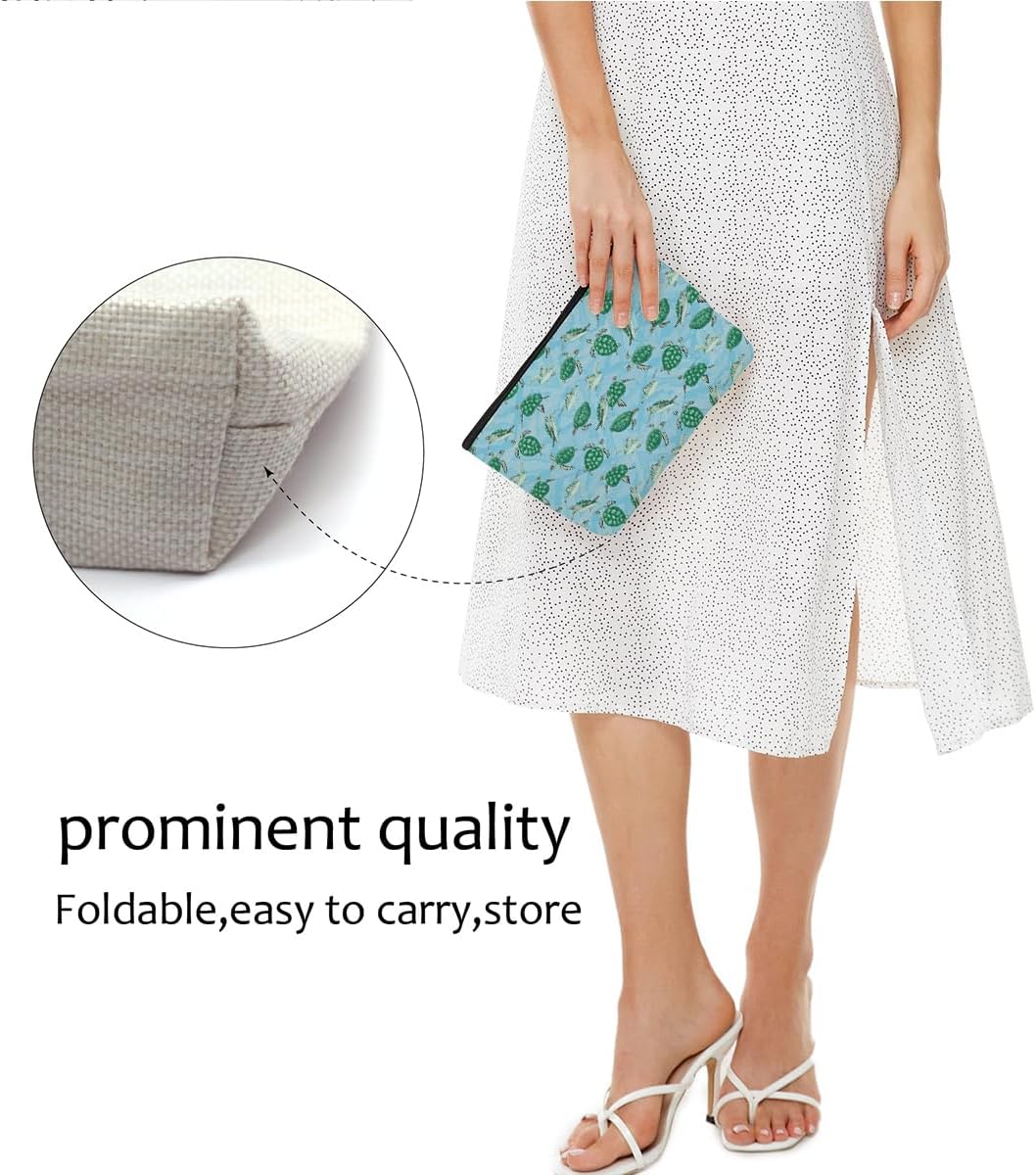 Sea Turtle Makeup Bag Sea Turtle Gifts Travel Accessories Bag Turtle Stuff Mothers Day Christmas Birthday Gift Ideas for Women Animal Lovers Grandma Teen Girls Girlfriend Friendship Appreciate Gift - Image 7