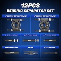 Vista 2 de Extractor de rodamientos de 12 piezas, juego de extractor de cubo de rueda, herramienta de extracción de rodamientos de rueda, extractor