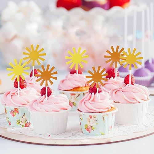 Miniatura 6 de 30 piezas de decoración de pastel de sol, decoración de primer cumpleaños, decoración de cupcakes, decoración de primer viaje alrededor del sol,