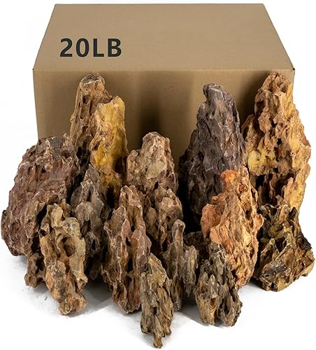 Dragon Rocks - Rocas de acuario para acuario, rocas de piedra natural, decoración de pecera, rocas para acuarios, modelo de paisajismo, decoración