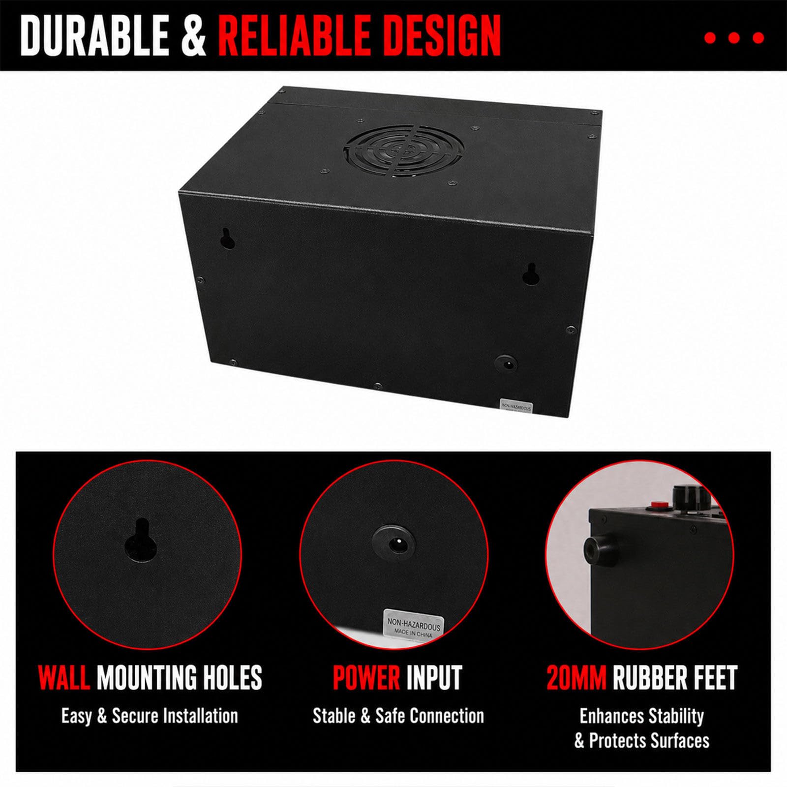 LED-Box-Timer mit lautem Gong, professioneller Runden-Timer für Boxen, MMA, Muay Thai und Heimfitness Red