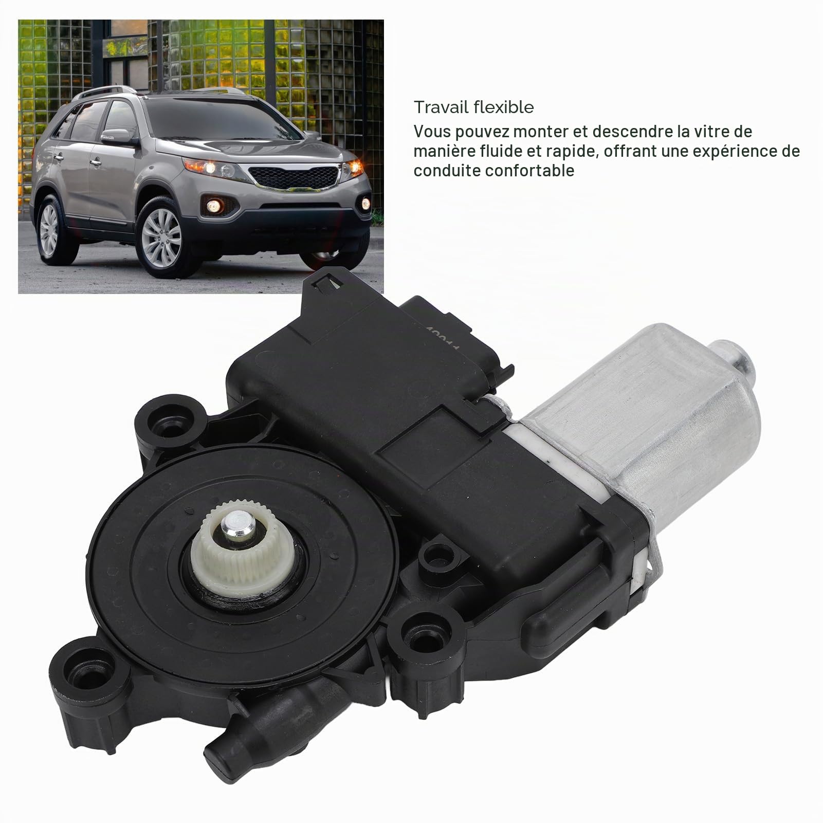 Moteur de Fenêtre électrique 82450 2P010 côté Conducteur Avant, Moteur de Lève-vitre de Porte à Haute Performance pour Fenêtre 2011 à 2013 la fiabilité des Latérales Compatible
