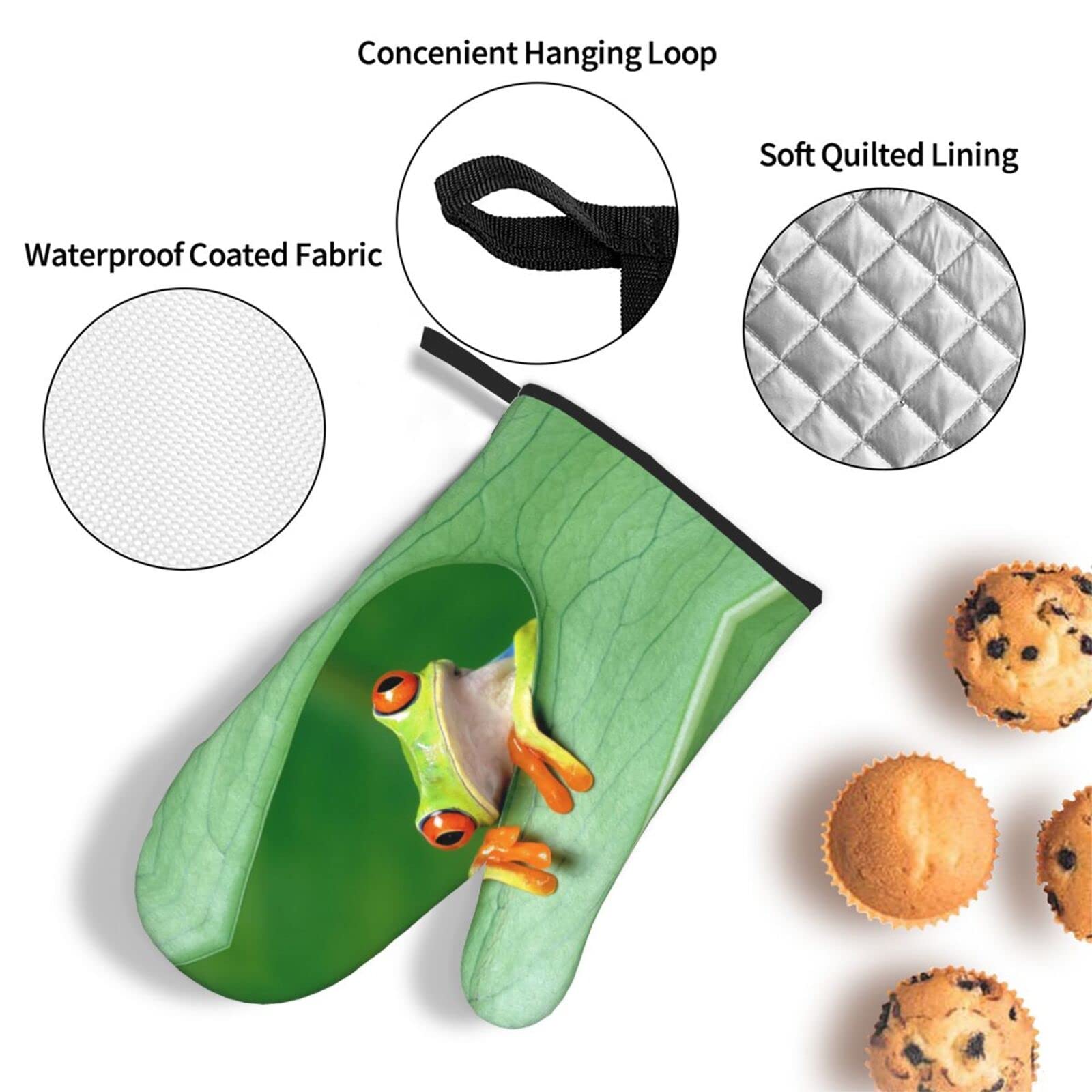 Guanti Da Forno In Silicone, Guanti Da Forno Flessibili Resistenti Al Calore A 500 Gradi 68663913 - Foto 8