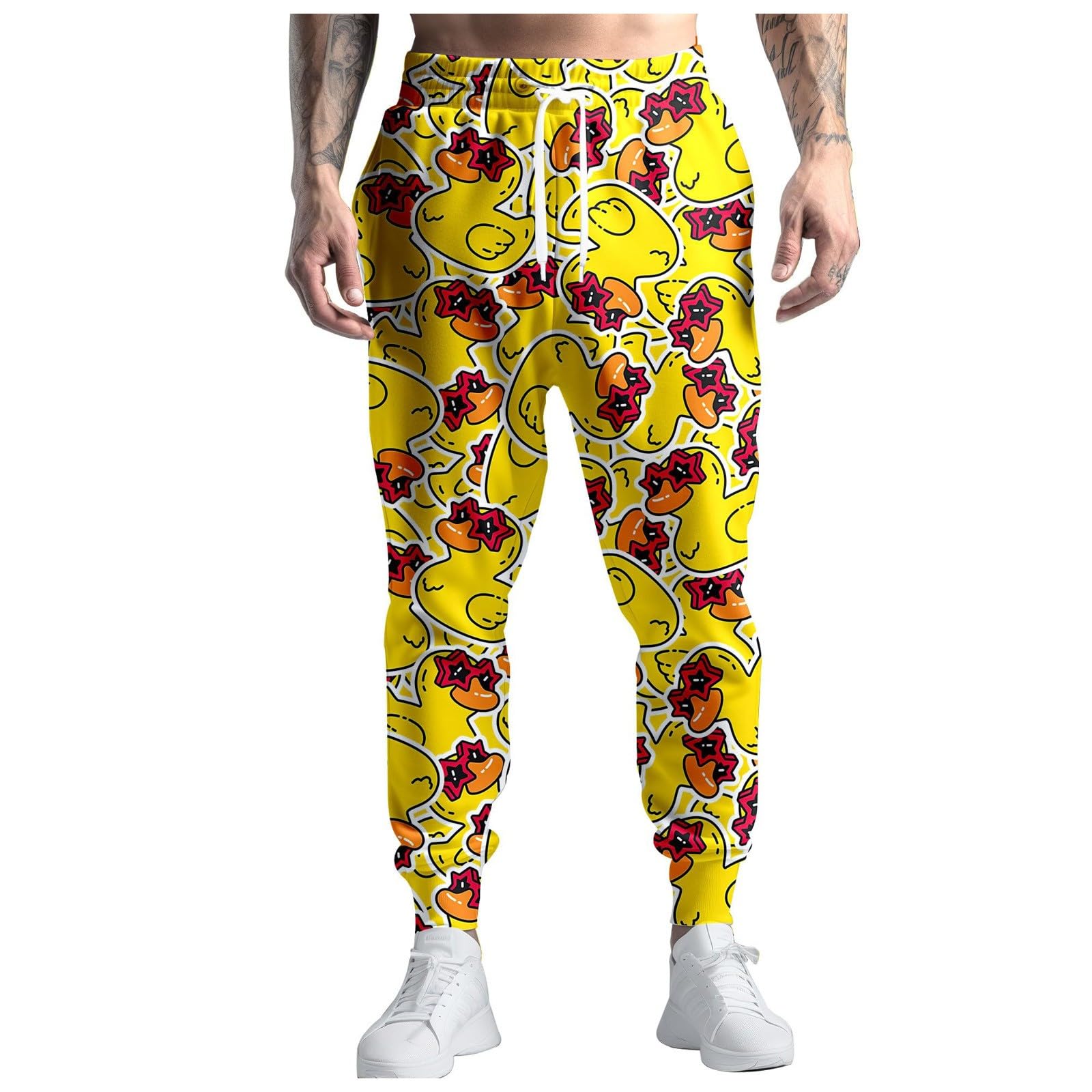 Pantalon De Jogging Rétro Années 80/90 Pour Homme - Coupe Décontractée, Taille élastique, Poches - Idéal Sport, Fête à Thème, Cadeau