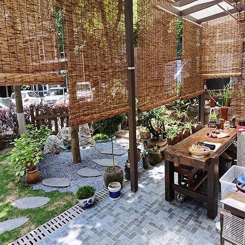 Miniatura 2 de Cocoa - Persianas enrollables de bambú para patio, persianas opacas de 27 pulgadas de ancho x 60 pulgadas de largo, 38 pulgadas de ancho x 72