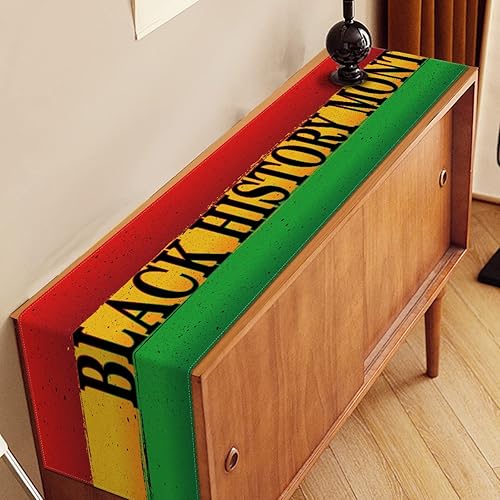 Miniatura 4 de Nepnuser Camino de mesa del mes de la historia negra, festival de herencia afroamericana, decoración de fiesta, decoración del hogar, cocina,