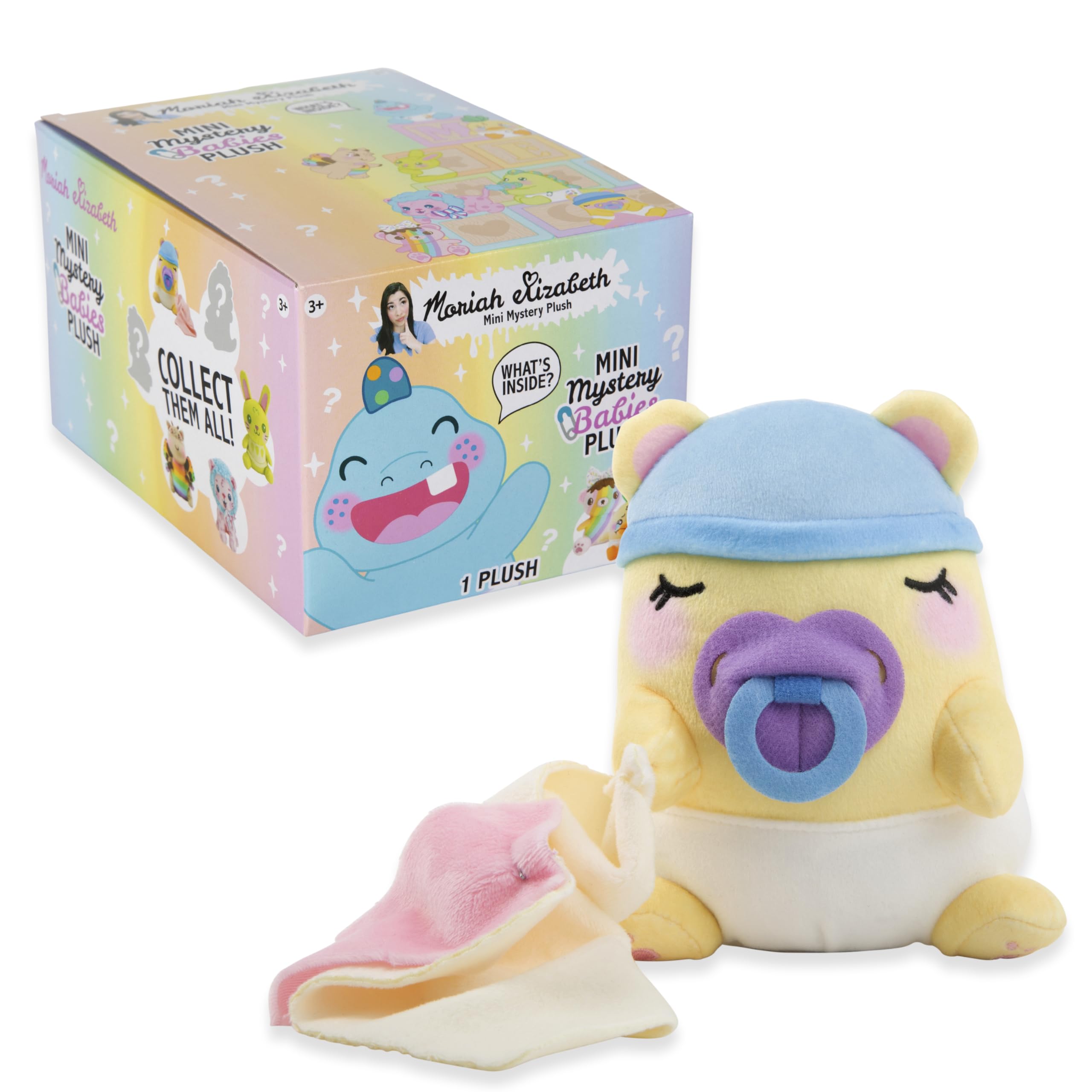 Moriah Elizabeth Mini tajemniczy plusz, seria 4, Baby Mystery Plush, YouTube Craft Channel, Blind Box, 1 z 8 możliwych, oficjalny produkt