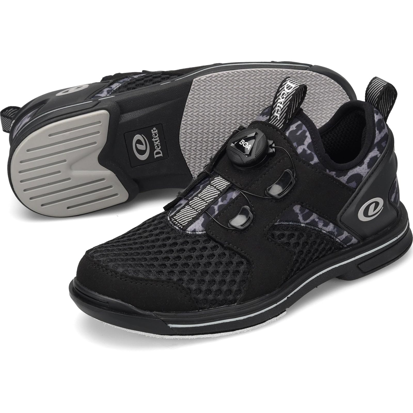 Womens Pro BOA Bowling Shoes - Black/Leopard