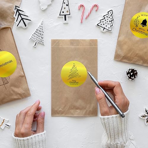 Miniatura 10 de Starboling Etiquetas térmicas, calcomanías térmicas redondas de acuarela verde de 2 pulgadas, etiquetas térmicas directas redondas autoadhesivas,