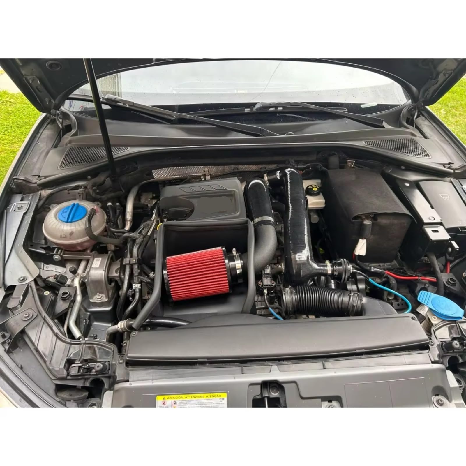 Aire Frío Turbo Filtro Compatible Con Para A3 1.4T Para Q2 1.4T Para Q3 1.4T 1.4T TSI/TFSI EA211 Kit De Tubo De Inducción De Entrada De Aire De Aluminio Con Filtro De Barrera Térmica | Red