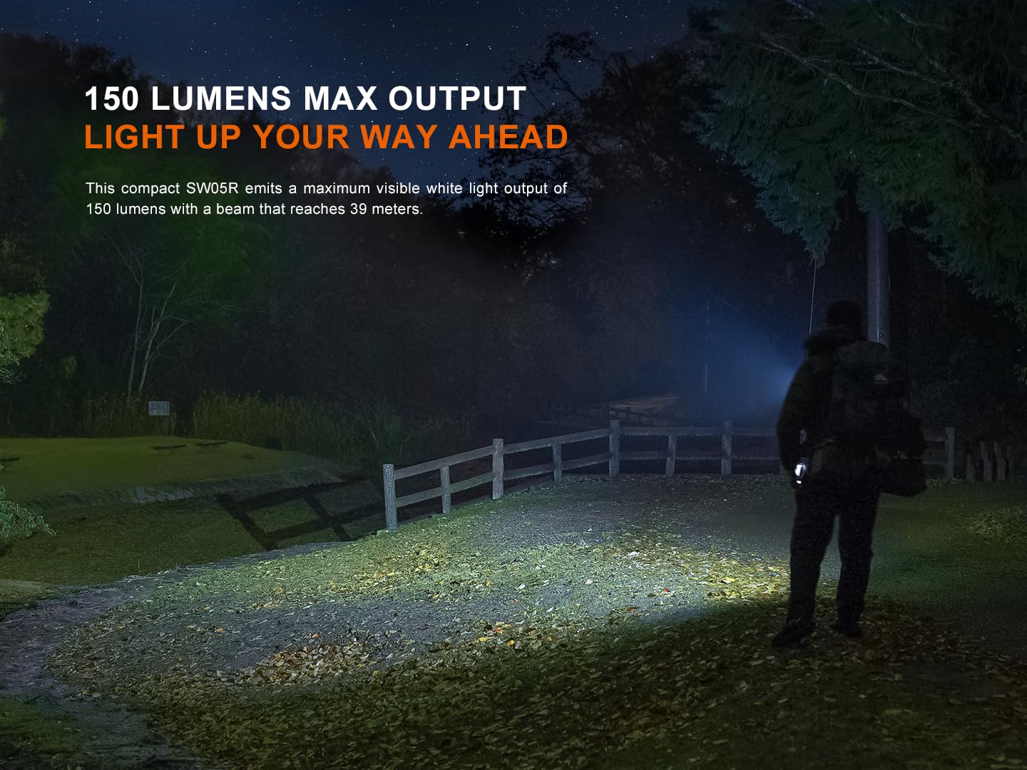 FENIX SW05R-UV - Linterna de inspección y seguridad recargable (150 lúmenes, 39 m, 49 horas, máximo, luz blanca, 3 niveles, luz UV, 1500 mW, cabeza giratoria 200 grados, IPX6)