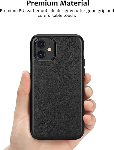Miniatura 2 de ZZDZZ Funda magnética compatible con iPhone 13 compatible con Magsafe Funda híbrida de poliuretano termoplástico (TPU) a prueba de golpes (negro)