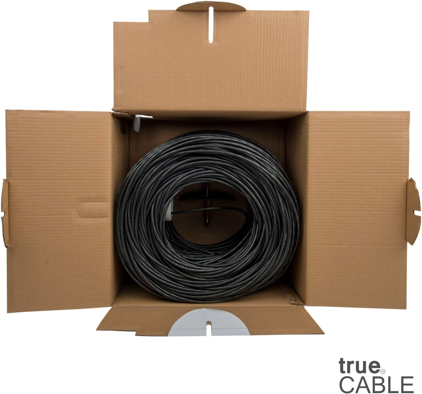 Best Cyber Monday 🔥 trueCABLE Cat6 Plenum (CMP), 1000ft, Black, 23AWG 4 Pair Solid Bare Copper, 550MHz, ETL Listed, Unshielded Twisted Pair (UTP), Bulk Ethernet Cable Best Quality 🔥 trueCABLE Cat6 Plenum (CMP), 1000ft, Black, 23AWG 4 Pair Solid Bare Copper, 550MHz, ETL Listed, Unshielded Twisted Pair (UTP), Bulk Ethernet Cable
