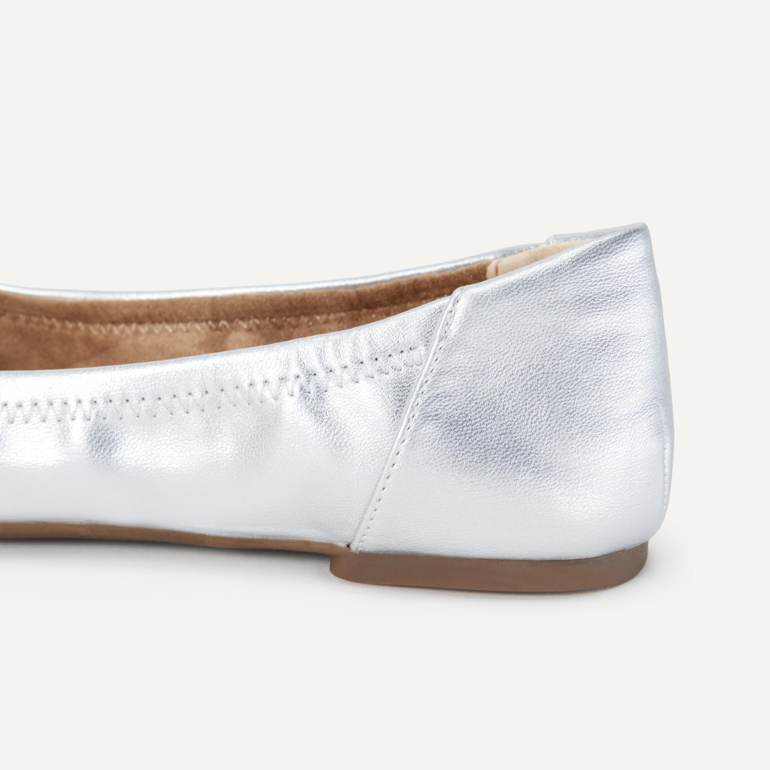 Amazon Essentials Ballerine Belice da donna, argento, 42