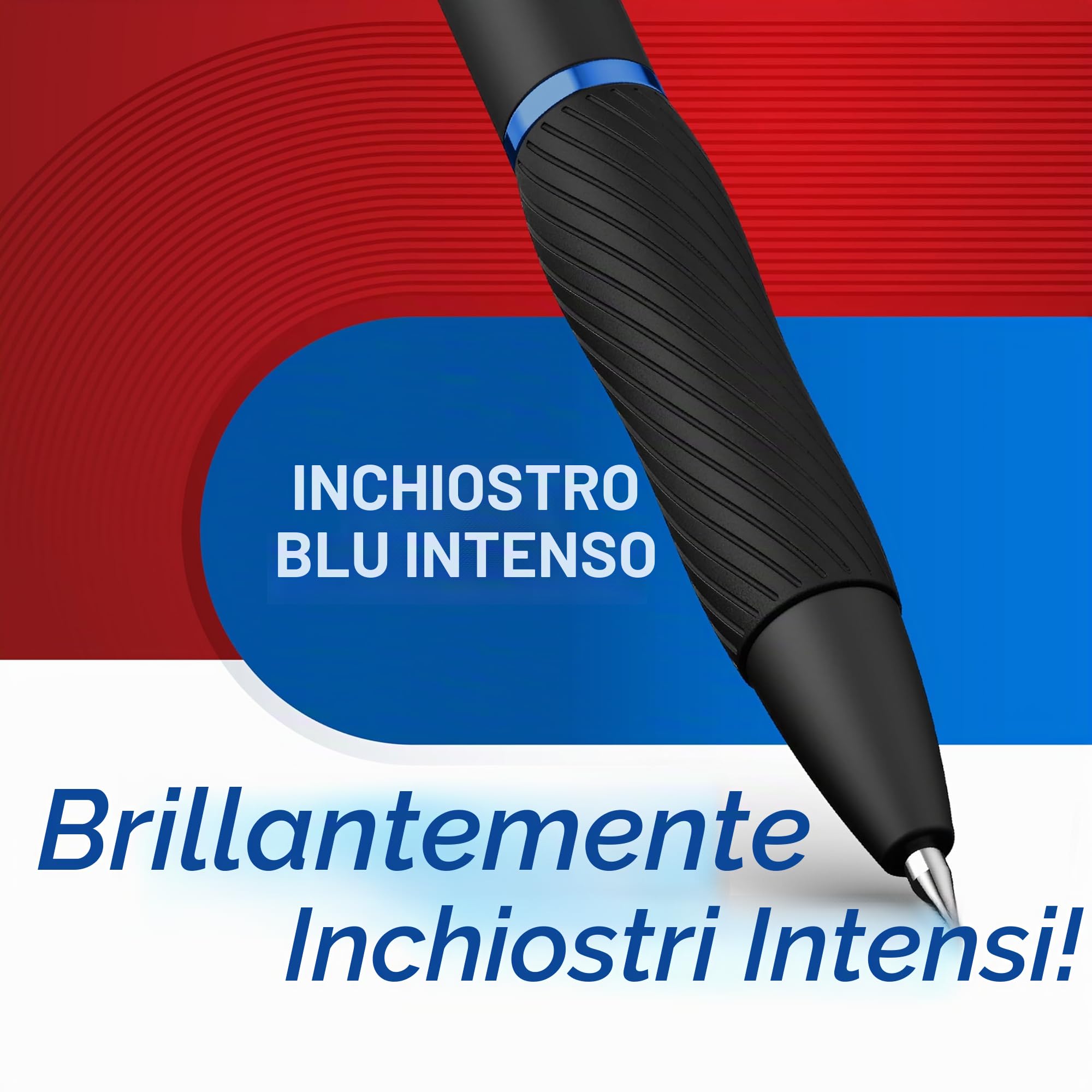 Sharpie S-Gel | Penne gel | Punta media (0,7 mm) | Inchiostro blu | Confezione da 12