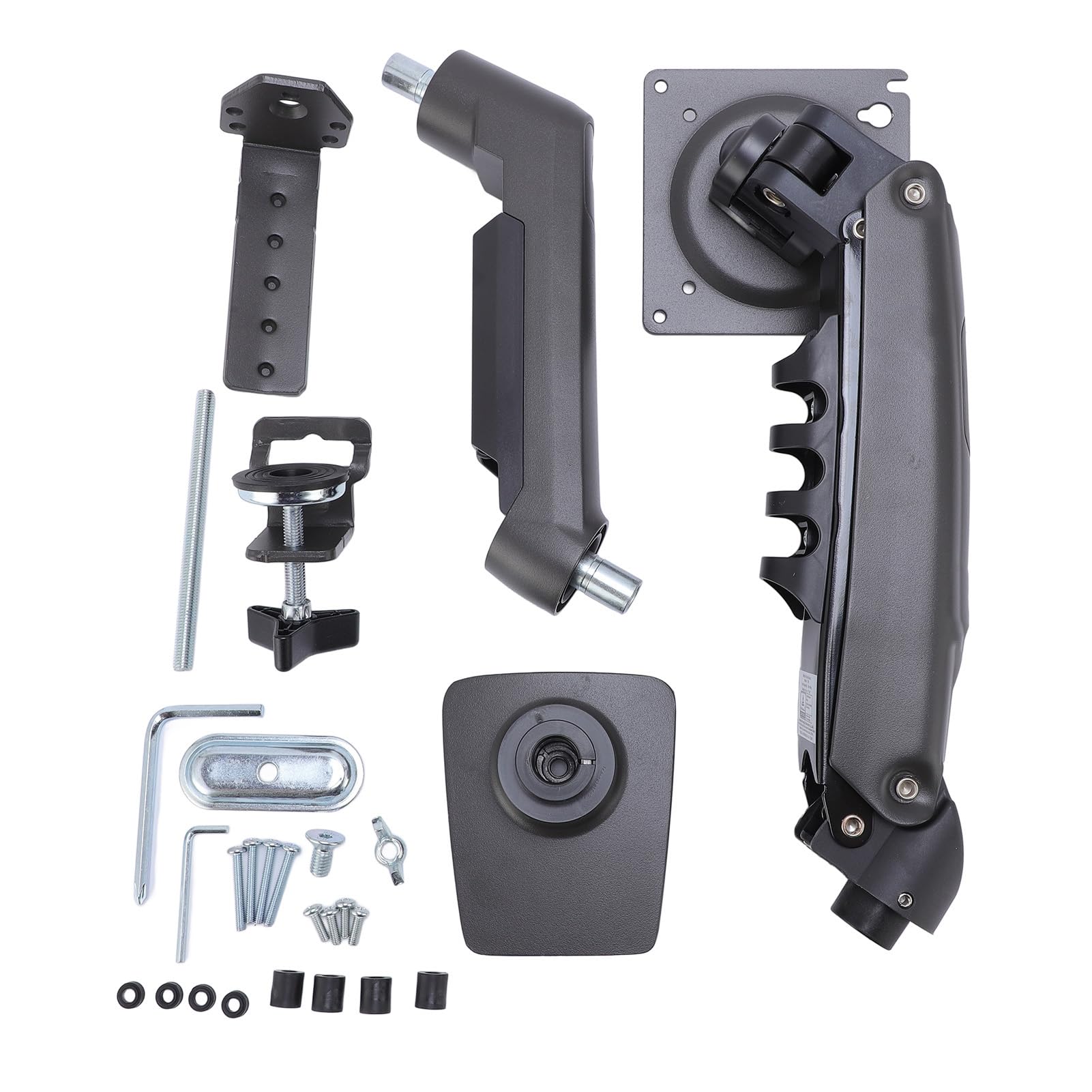 Jiawu Supporto Versatile per Schermo Computer Regolabile per Schermi da 17-30", Angoli di Visione Migliorati per Professionisti e Giocatori, Struttura Leggera in Alluminio