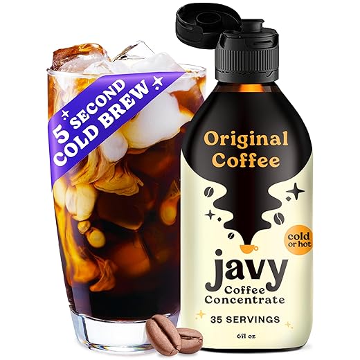 Javy Coffee 35X Cold Brew Coffee Concentrate, Perfect for Instant Iced Coffee, Cold Brewed Coffee and Hot Coffee.