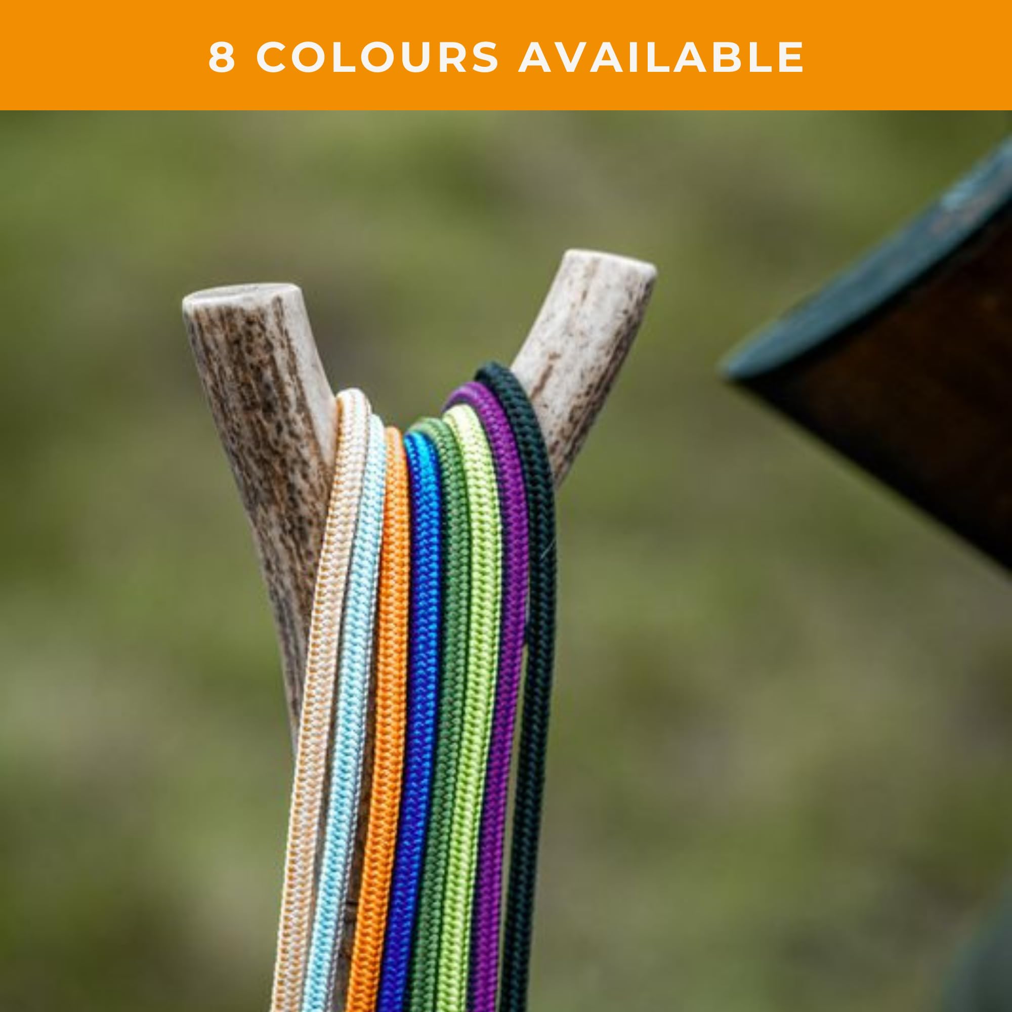 Dog & Field Signature - Correa Deslizante para Perros, Naranja, 1,25 m, Ligera, con tapón de Goma Deslizante para Entrenamiento, no Necesita Collar ni arnés (Naranja)