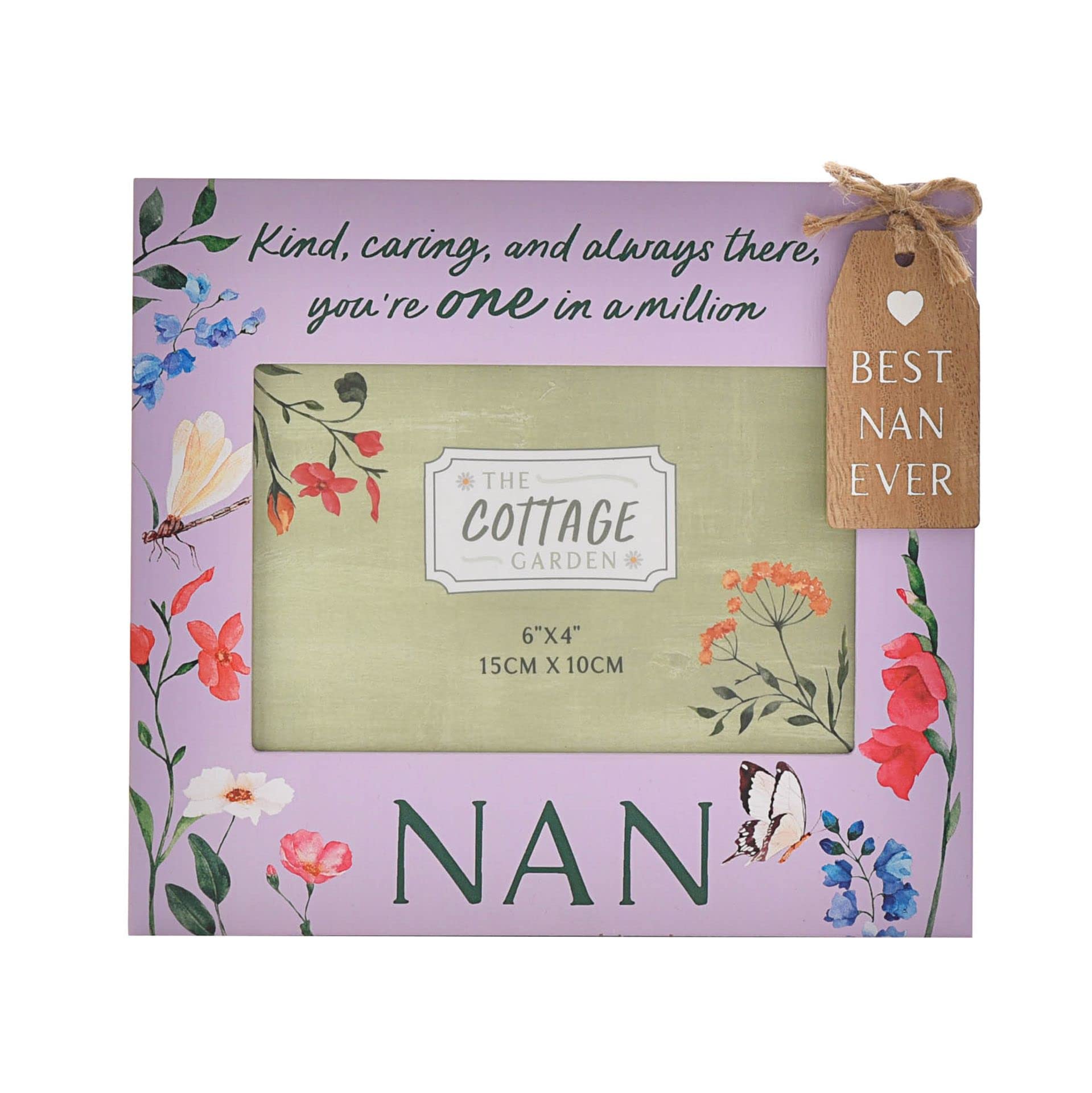 Cadre en bois souvenir Cottage Garden au charme floral bucolique