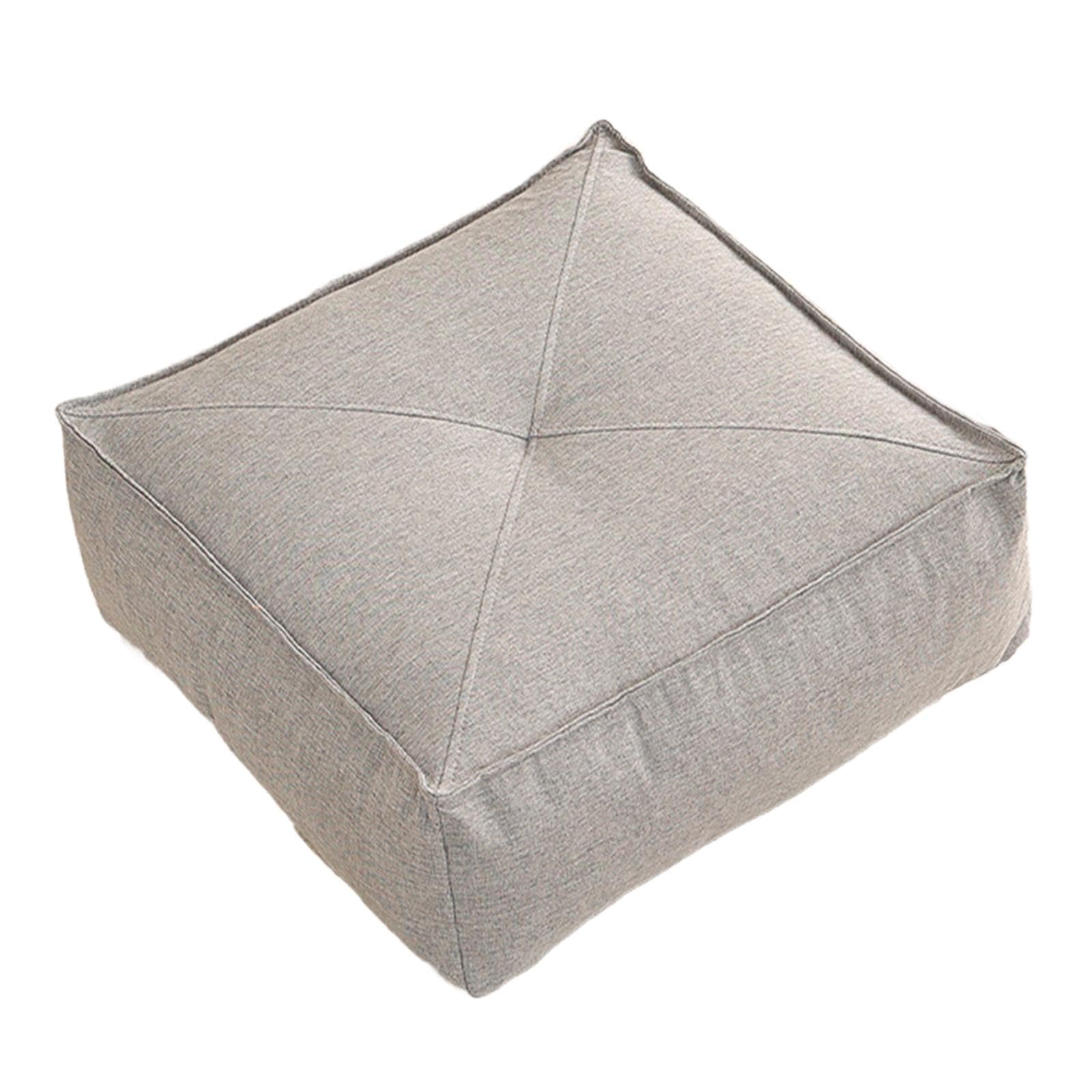 Velura Floor Cushion Futon Thick Meditation Floor Pillow for Yoga Sofa Tea Ceremony Light Gray-image-22