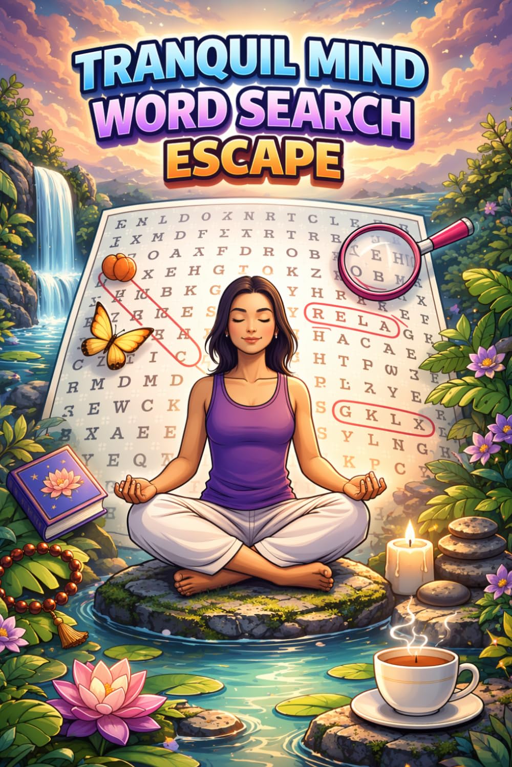 Tranquil Mind Word Search Escape: Relaxing Puzzles for Calm, Focus, and Stress Relief