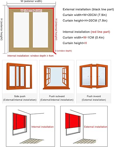 Miniatura 6 de KDDEON - Persianas enrollables de bambú de color nuez, naturalestranspirablesprivacidad, persianas enrollables de bambú, para sala de estar,