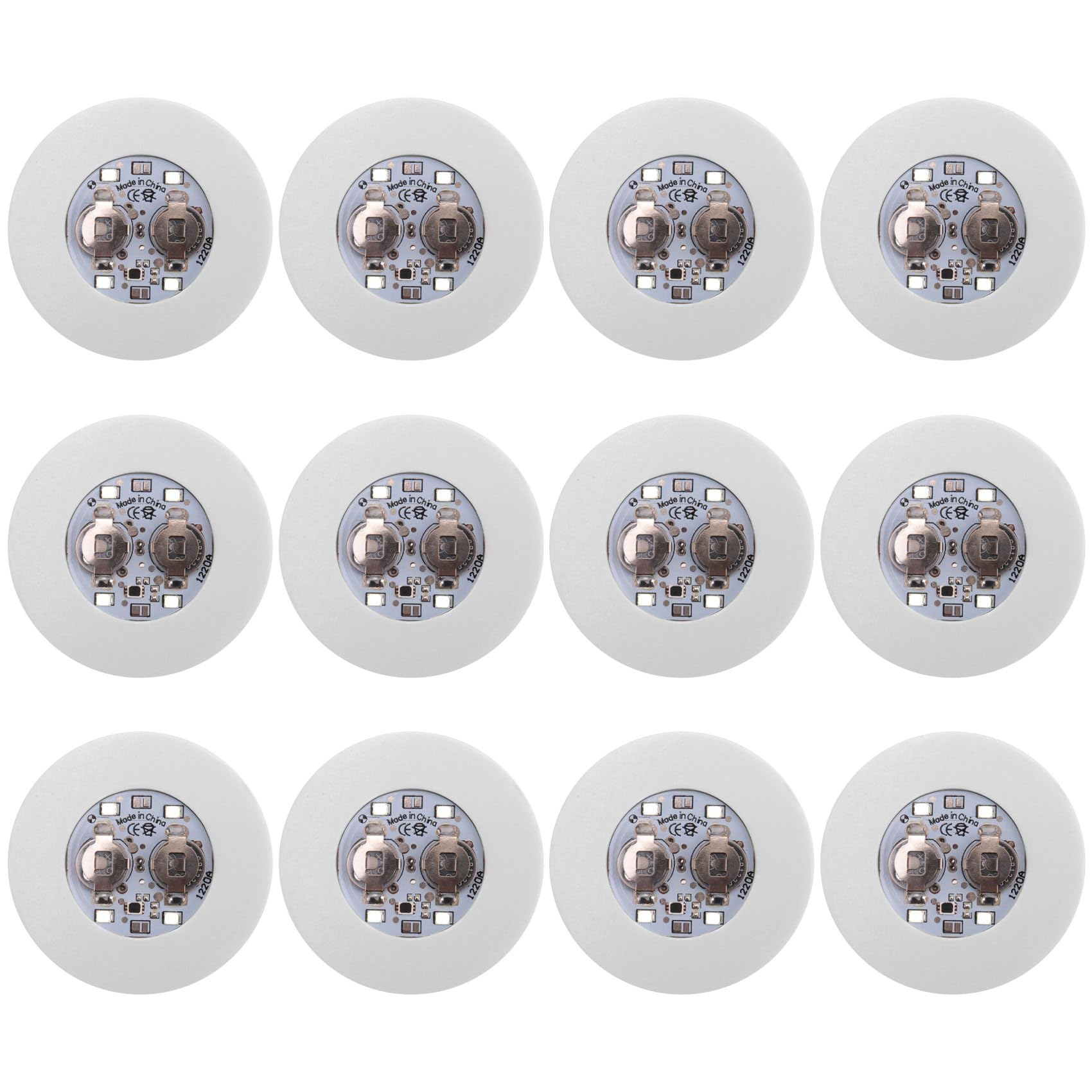 veorly LED Coaster,12 Pack Light Up Coasters,LED Bottle Lights,LED Sticker Coaster Discs Light Up for Flash Light Up Cup