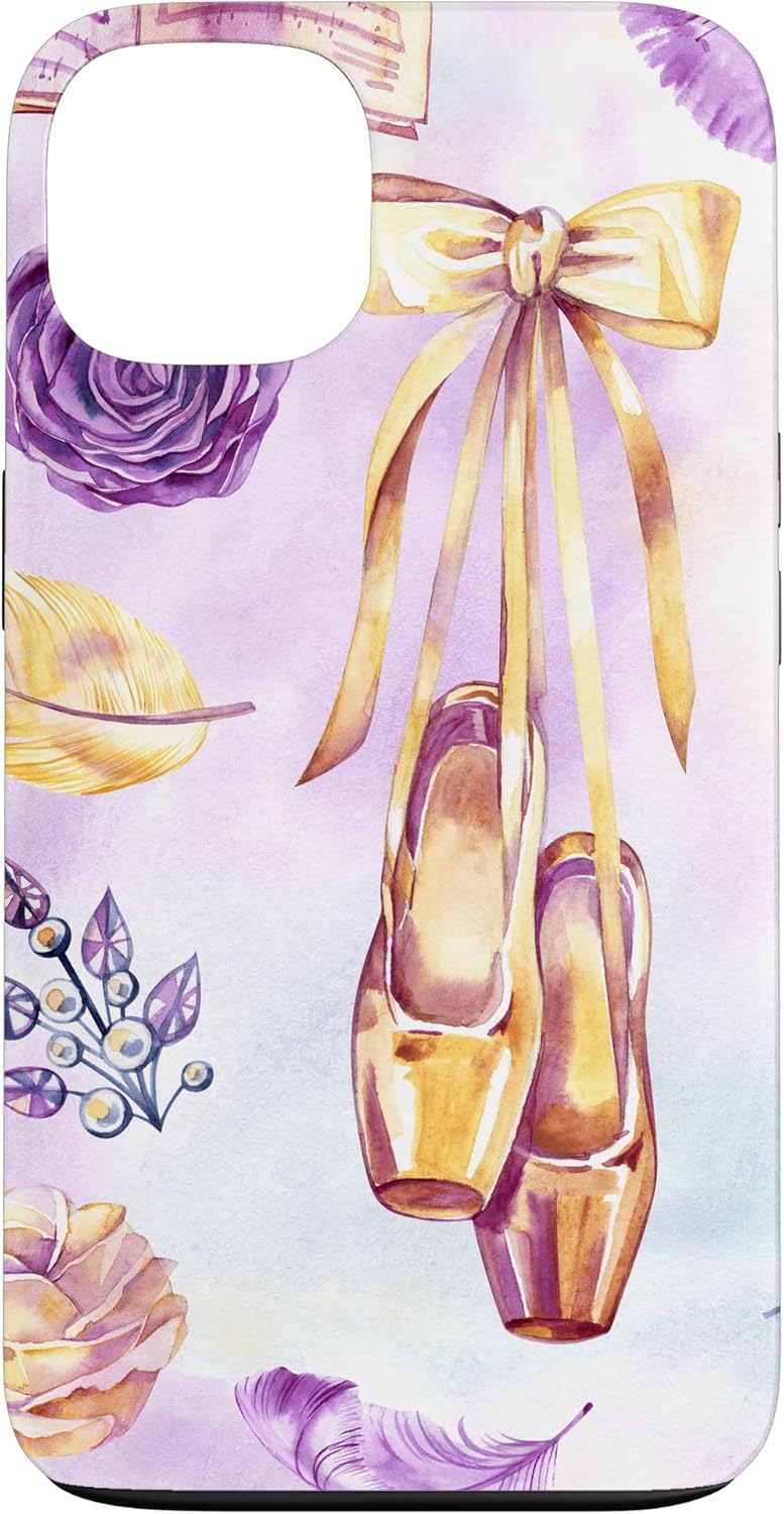 Dance Pointe Ballet Ballerina Tutu Purple Pink Dancer Girl Case for iPhone 12/12 Pro