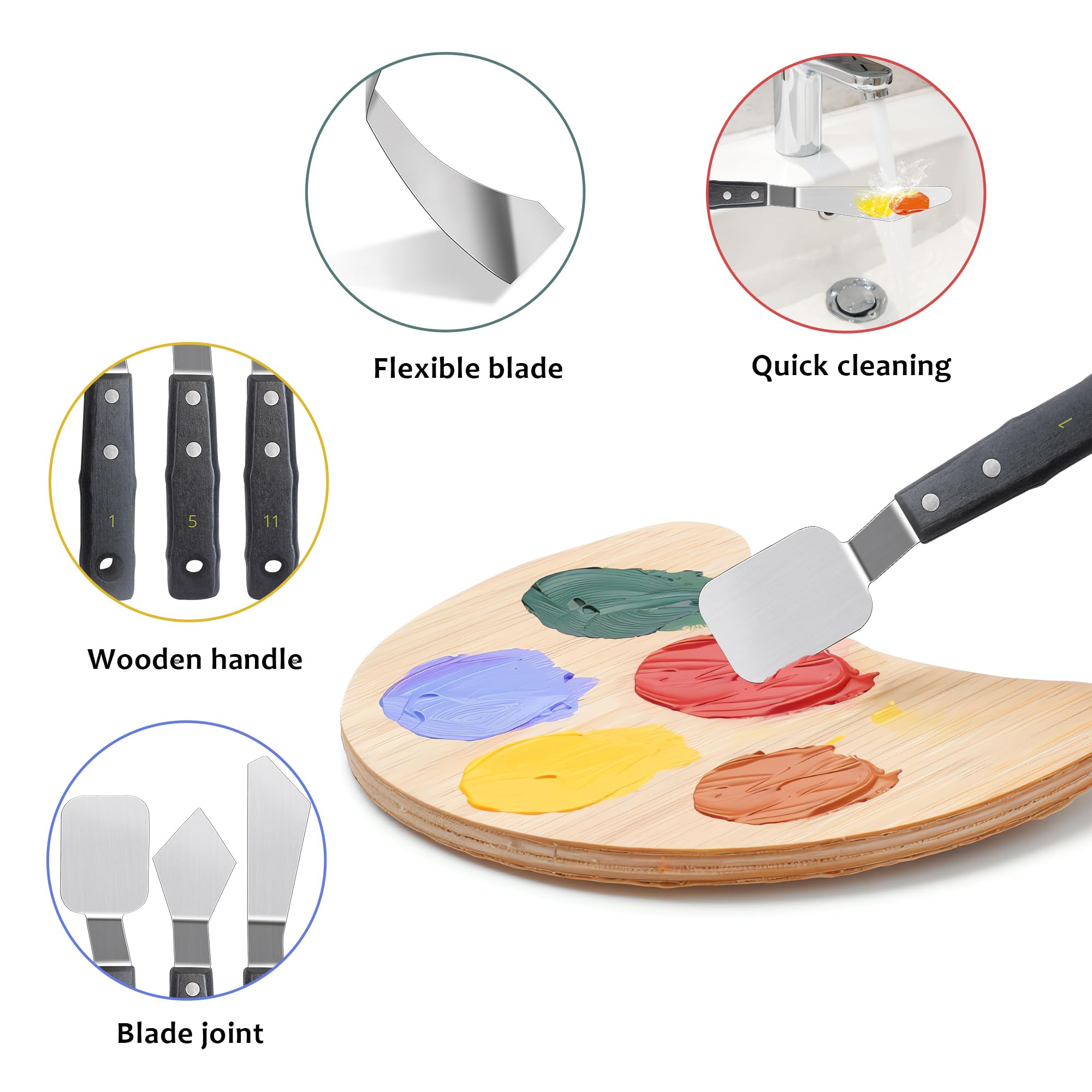 Set 12 Tavolozze Pittura Acciaio Inox 5x5cm | Per Mescolare Colori E Smalti