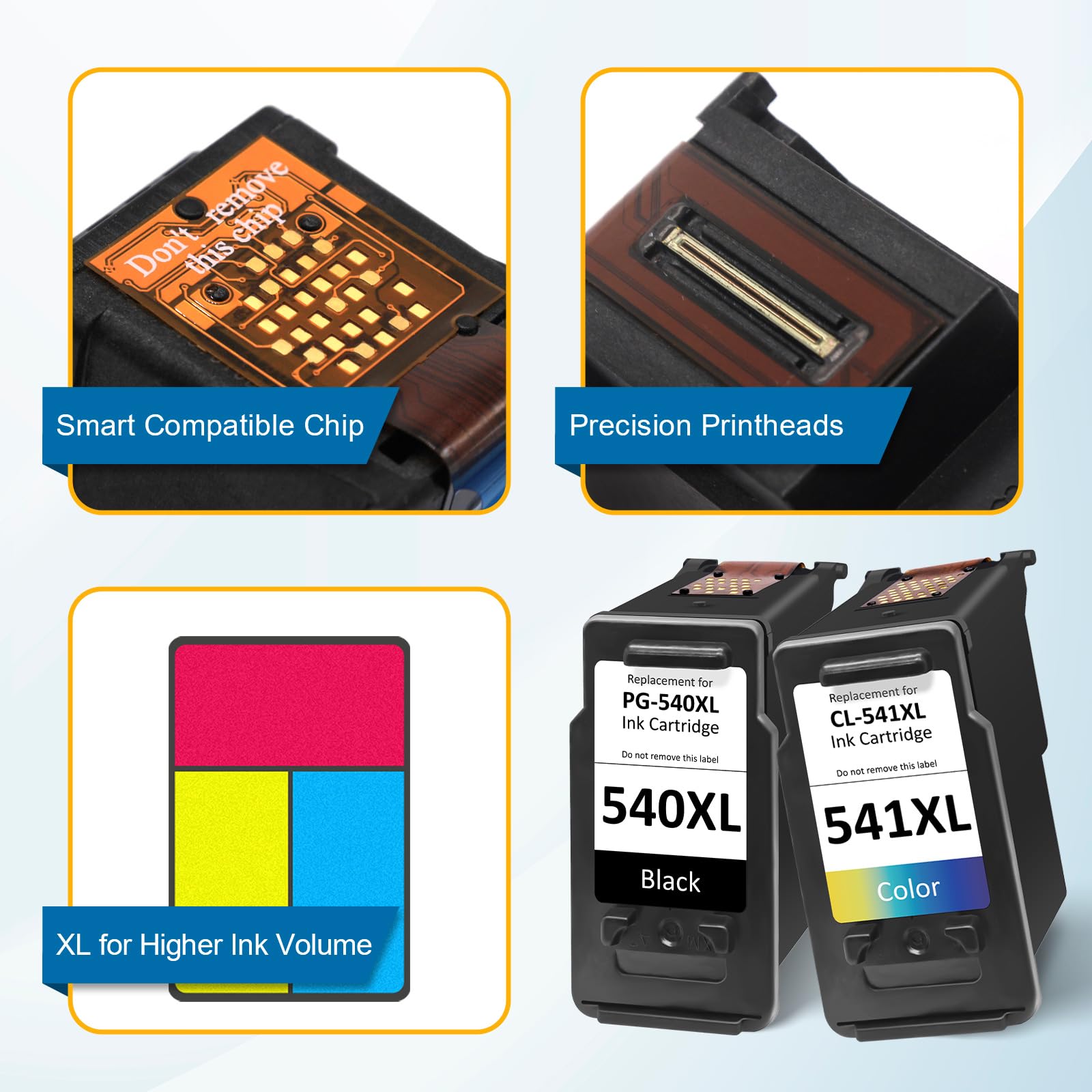 540XL 541XL ultipack Kopatibel für Canon Druckerpatronen 540 541 XL