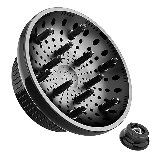 Difusor de cabello, difusor universal para cabello rizado, difusor de secador de pelo para secar y dar volumen, difusor de cabello para cabello